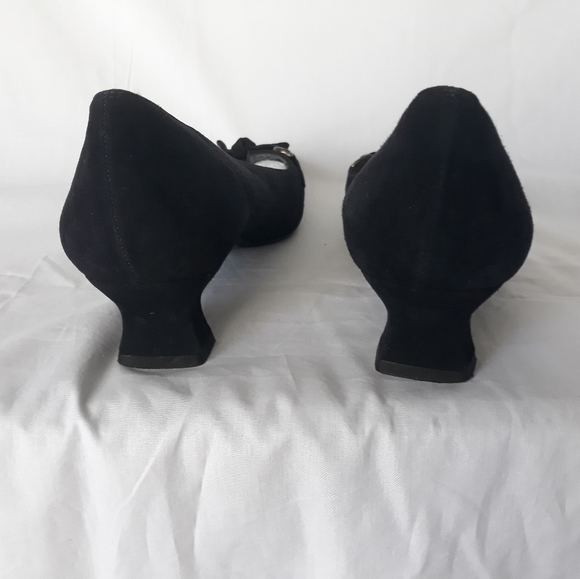 NWOT Stuart Weitzman 10 N Navy Blue Suede Pumps - Picture 8 of 11